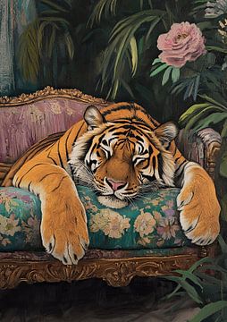 The tiger rests by Niklas Maximilian