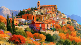 Sicily, Italy: a colourful village panorama by TheXclusive Art