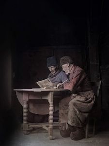 Porträt aus dem Jahr 1905 von zwei Volendamer Fischern