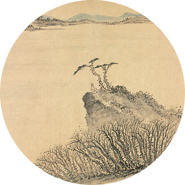 Mei Qing - Landschappen in verschillende stijlen naar oude meesters 08 (1690)