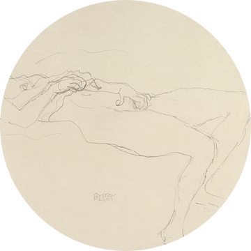 Liggend naakt, Gustav Klimt