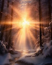 Romantic winter landscape