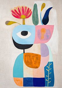 Augenkunst | Geometrische Pastellmalerei
