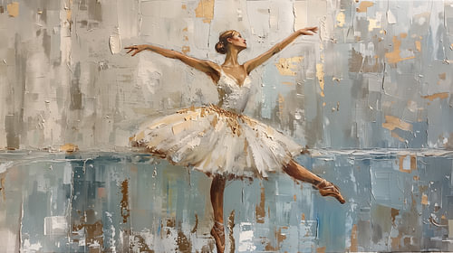 Balletdanseres panorama abstract