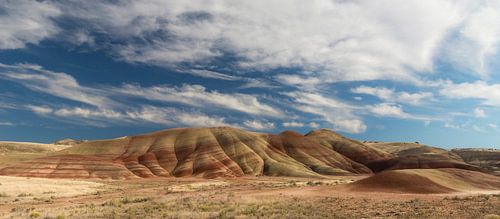 Farbige Gesteinsschichten in den 'Painted Hills' von Oregon