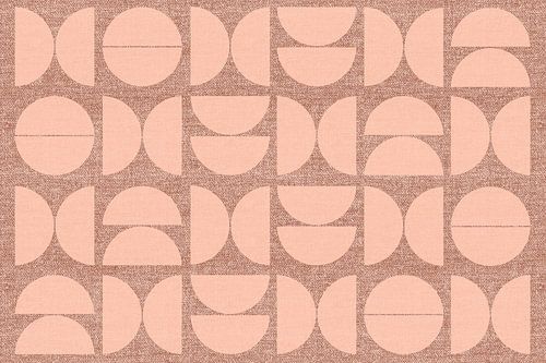 Modern Scandinavisch Bauhaus Abstractie Pastelkleuren