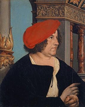 Portret van de Bazelse burgemeester Jacob Meyer zum Hasen, Hans Holbein II