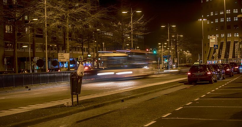 La gare d'Amersfoort de nuit par Giel Ketting