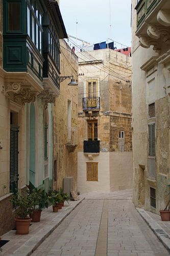 Straatje Birgu / Small street Birgu, Malta