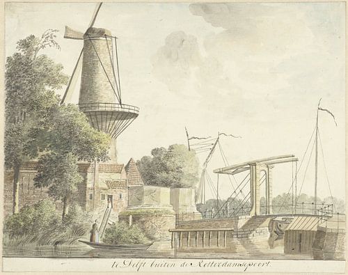 Rotterdamse Poort te Delft, Hendrik Tavenier, 1784