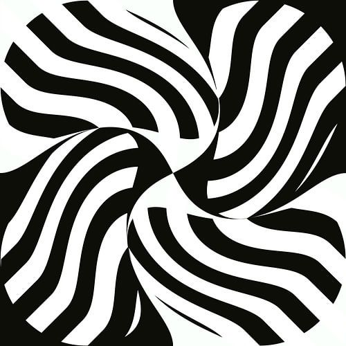 Abstract lines in black and white
