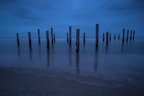 Palendorp bij Petten zeelandschap