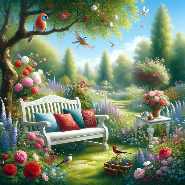 Tuin zomer van Tatjana Korneeva