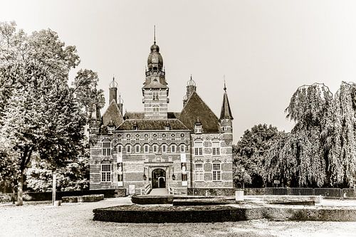 Kasteel Wijchen in zwart/wit