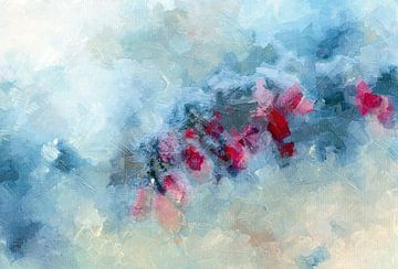 Red Berries van MK Abstrakt