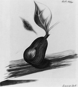Heinrich Hoerle - Birne und Blatt (1926)