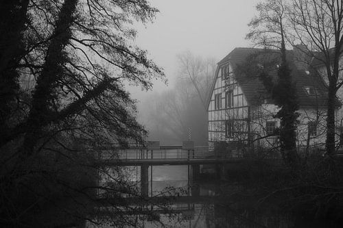 Bünde in Nebel VII | Die Elsebrücke