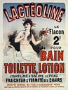 Topless Zeemeermin in badzout reclame 1884 van Atelier Liesjes thumbnail