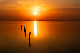Sunset on the East Frisian North Sea coast by Naturfotograf in Ostfriesland