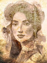 Collage of a woman 1 by Studio Pieternel