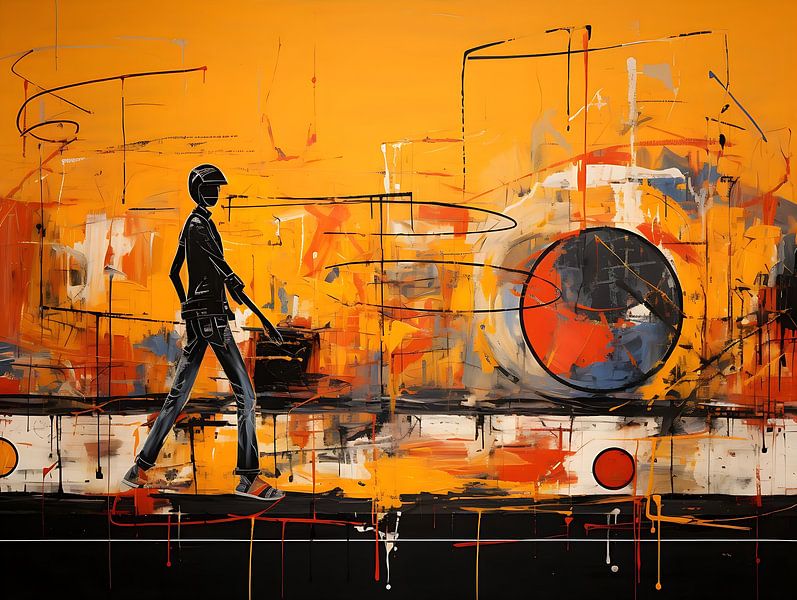 Painting by Basquiat by PixelPrestige