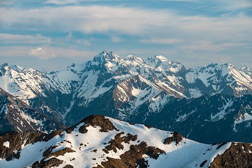 Uitzicht op de Allgäuer Hoge Alpen