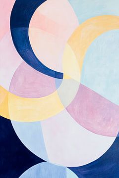 Abstrakte Farbenspiele in sanften Tönen von Poster Art Shop