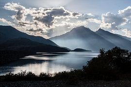 Sunset Lac du Mont-Cenis by Adriaan Hulzinga