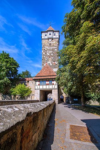 BAVARIA : MIDDEN FRANKRIJK - RODERTOR ROTHENBURG OB DER TAUBER