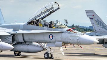 Royal Australian Air Force McDonnell Douglas F/A-18B Hornet. sur Jaap van den Berg