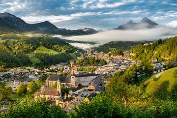 Zomers Berchtesgaden in Beieren met Watzmann van Voss Fine Art Fotografie