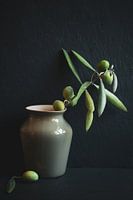 Vase mit Olivenzweig