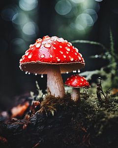 Makro von Pilzen