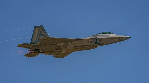 U.S. Air Force Lockheed Martin F-22 Raptor Demo Team.
