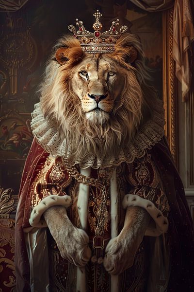 Lion royal par Poster Art Shop