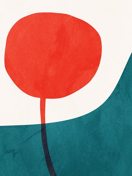 Colourful geometric organic abstract art by Online Arts
