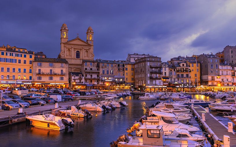 Bastia am frühen Abend, Korsika von Adelheid Smitt