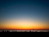 Sundown at the beach