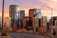 Skyline of Calgary at thunder snow (Alberta, Canada)