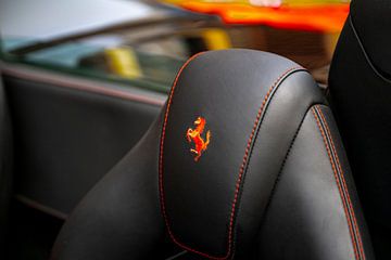 Ferrari 488 Spider sports car leather seat detail by Sjoerd van der Wal Photography