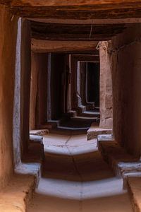 Ksar (ruelle dans un village couvert de boue)