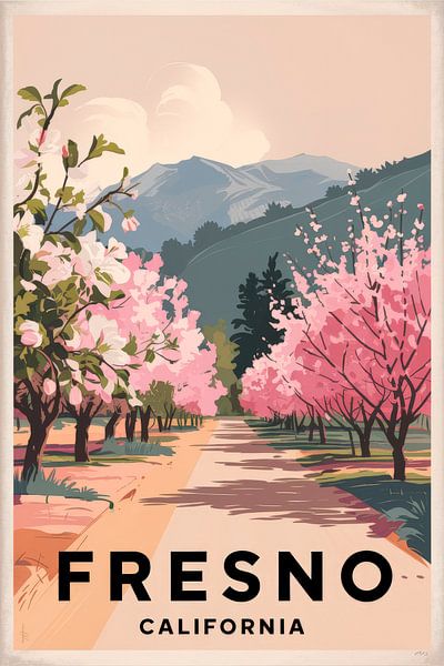 Fresno, California Vintage Travel Poster par Poster Art Shop