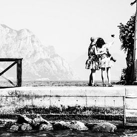 Tourismus in Italien (schwarz-weiß) von Marith Buma