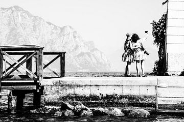 Toerisme in Italië (zwart wit) van Marith Buma