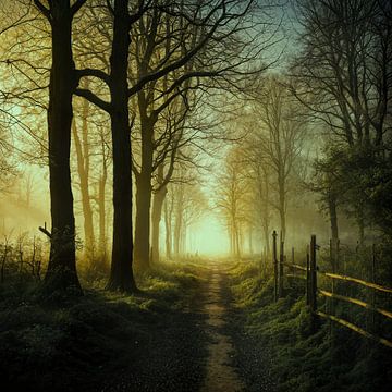 Forest path by Jaap van der Toorn