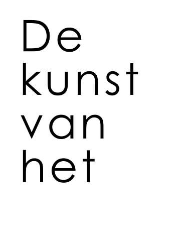 Die Kunst des - weiße Ausgabe