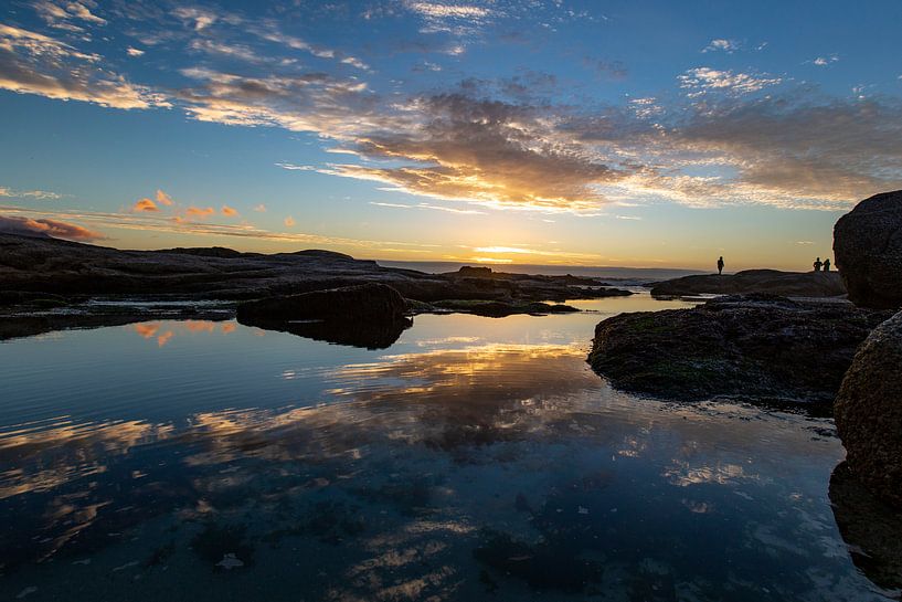 Zonsondergang, Bloubergstrand Beach, Zuid-Afrika par Willem Vernes