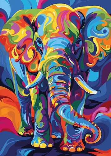 Duo d'éléphants vifs
