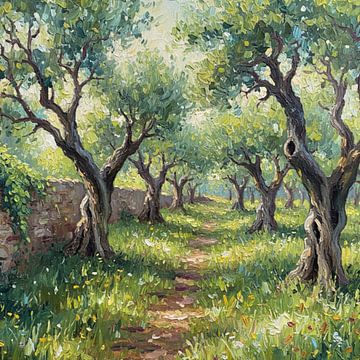 Green living schilderij