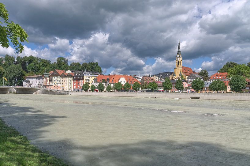 Gewitter über Bad Tölz an der Isar,Bayern von Peter Eckert